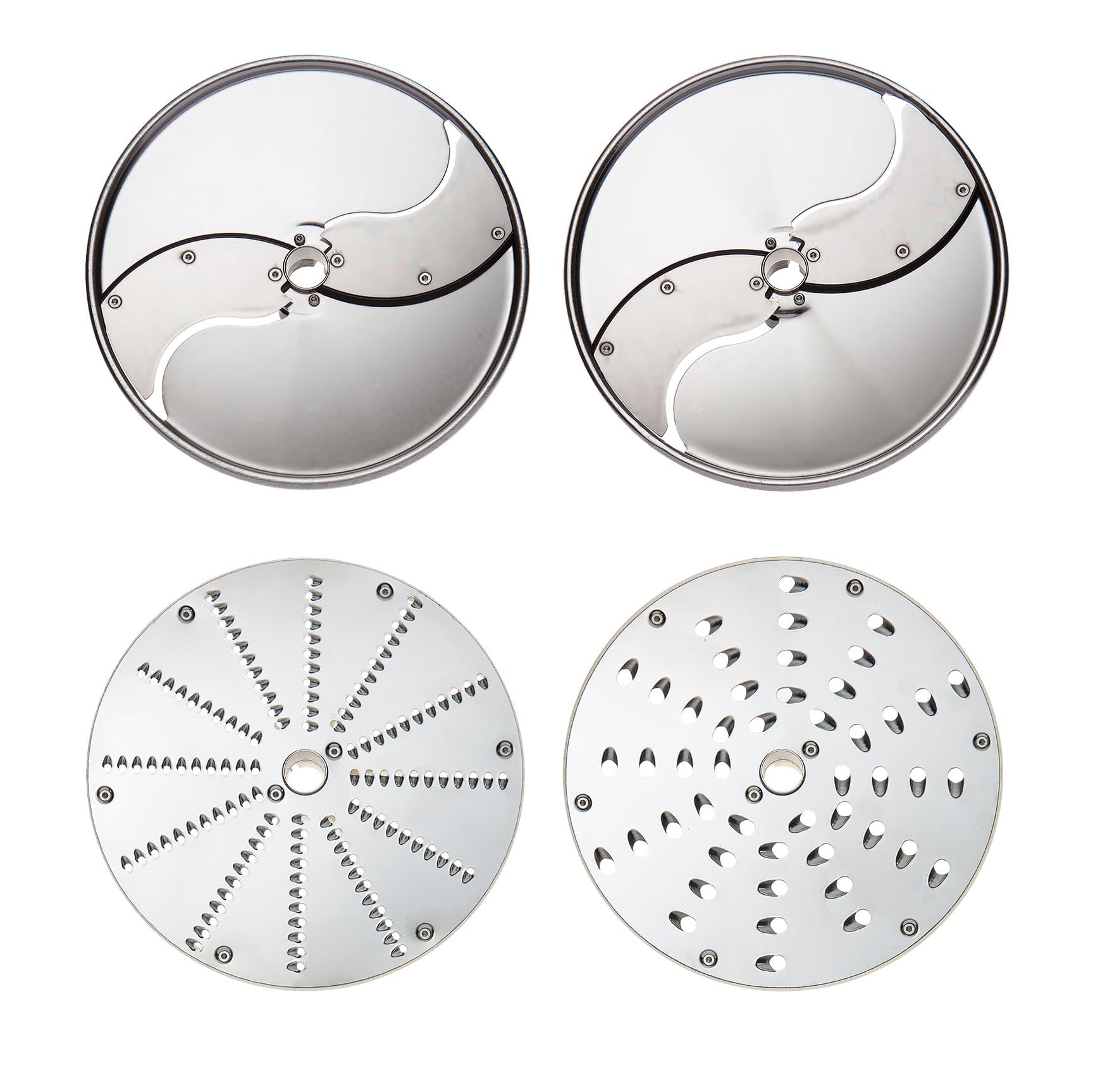 Set of 4 Stainless Steel Discs
