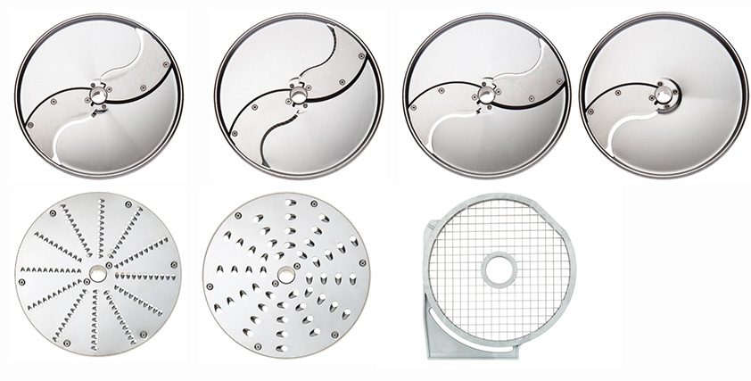 7-Piece Stainless Steel Food Preparation Disc Set