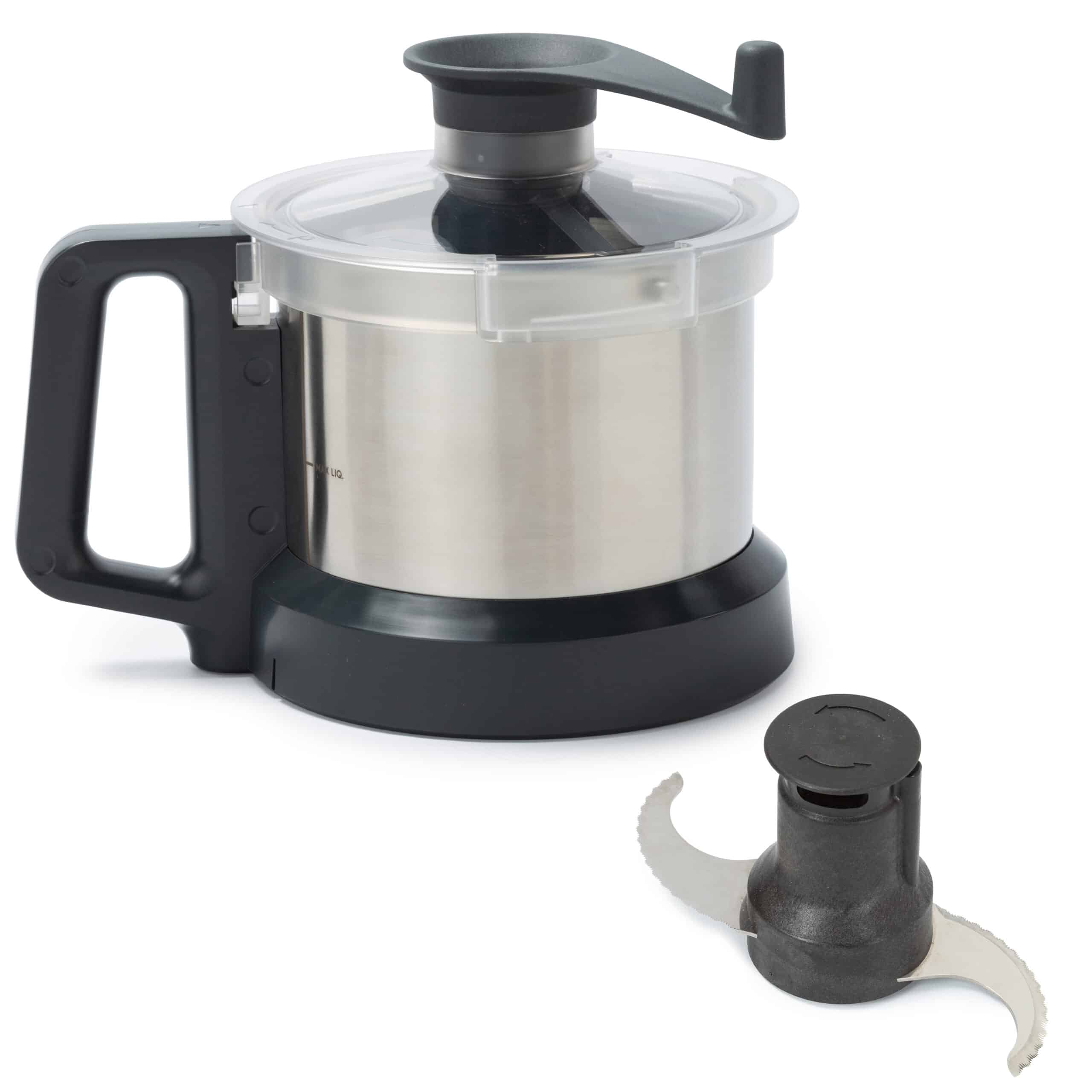 Stainless Steel Bowl for 2.6L Cutter Mixer with Scraper Lid