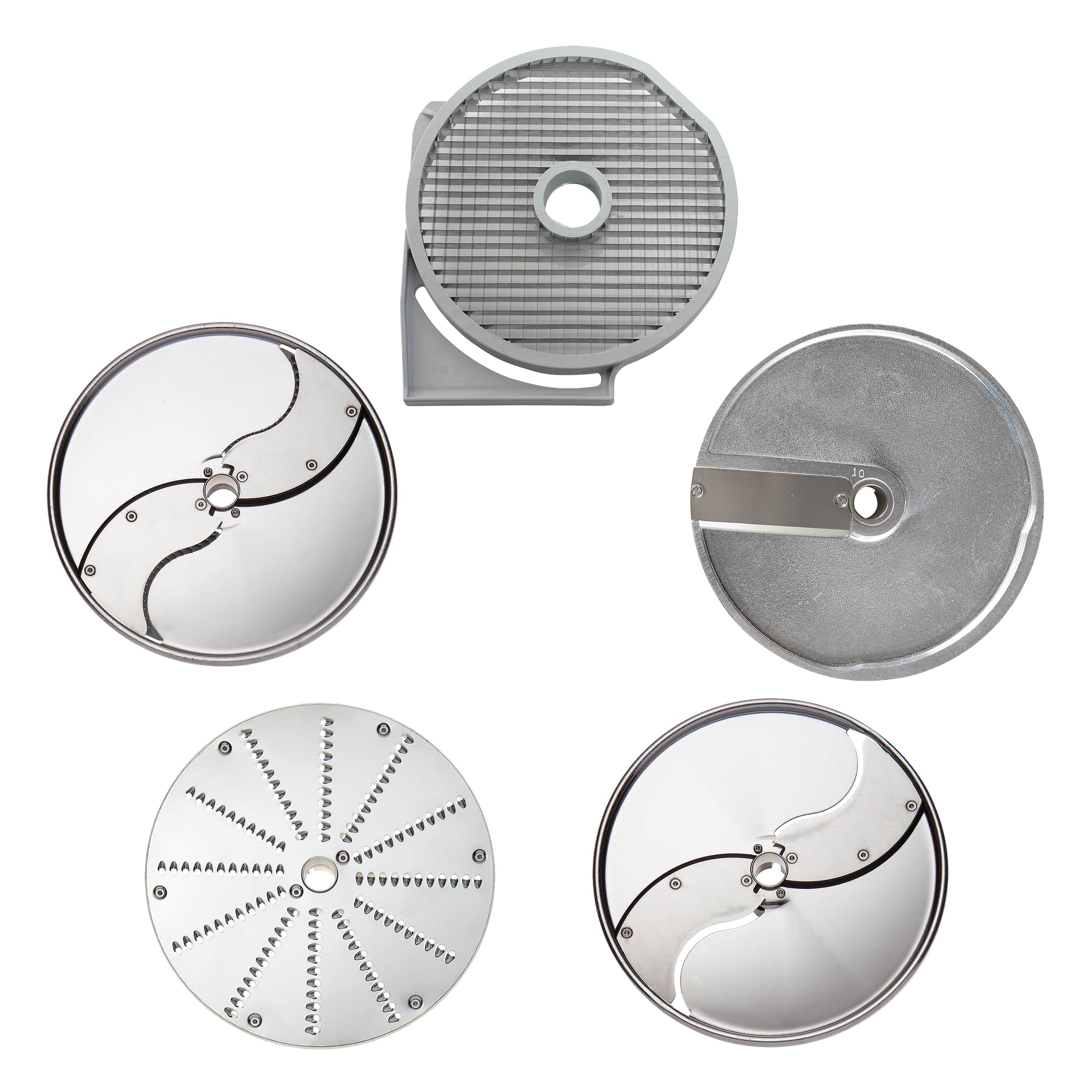 Set of 5 Discs - 205 mm Diameter for Versatile Food Processing