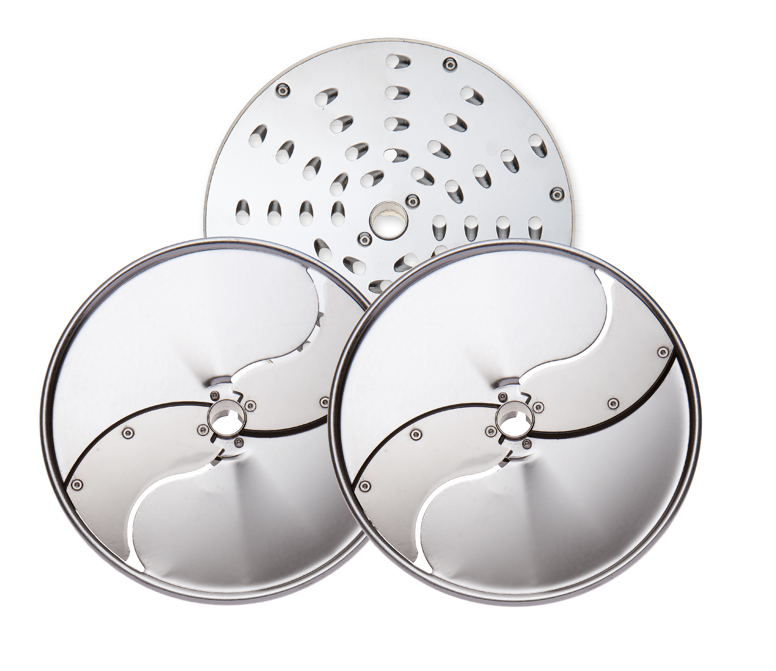 Set of 3 stainless steel discs for Pizza