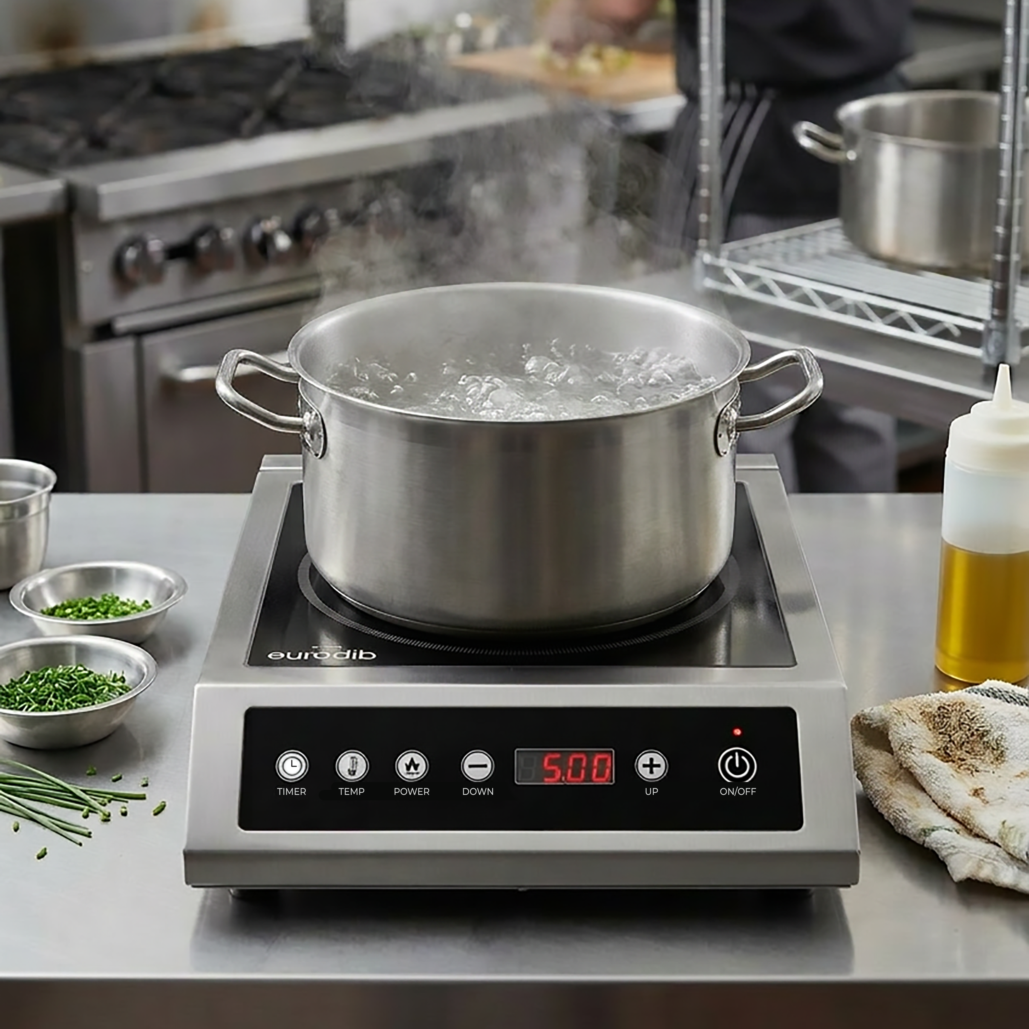 COMMERCIAL TOUCH SCREEN INDUCTION COOKER 240V / 3500 W - Image 3