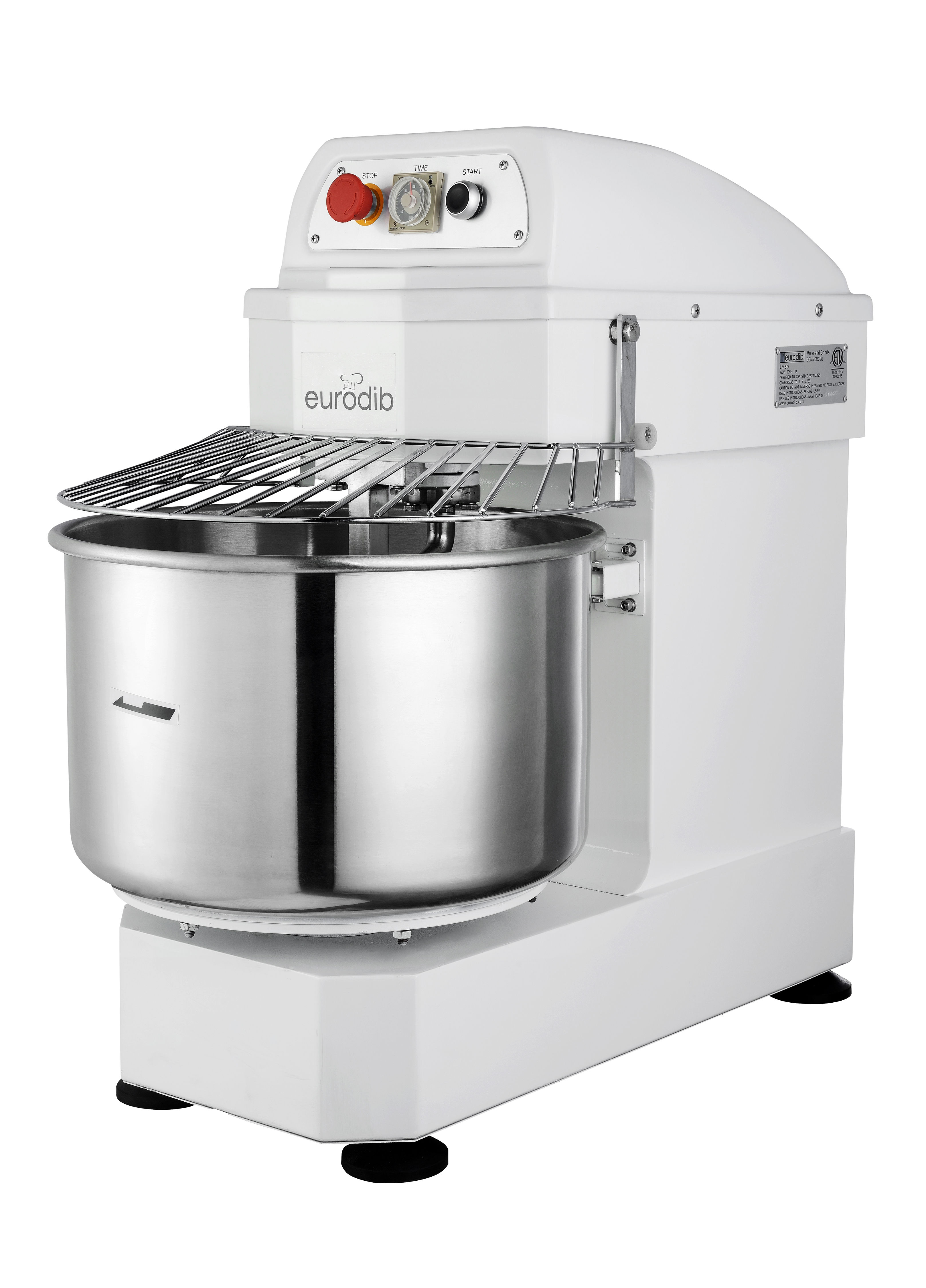 20 QUARTS ELECTRICAL SPIRAL MIXER VARIABLE SPEED W/TIMER - Image 2