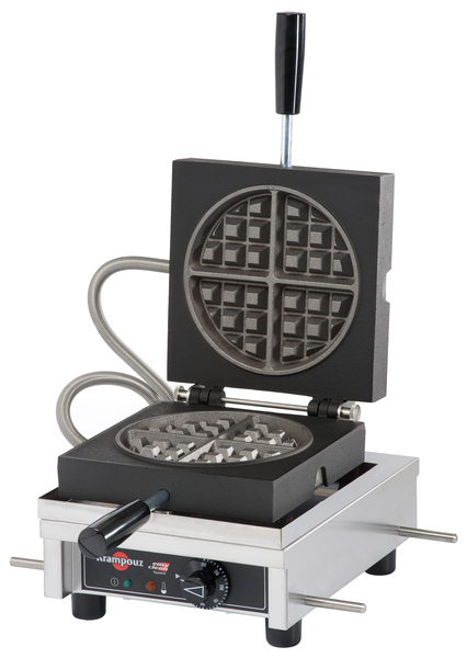 BRUXELLES ROUND WAFFLE MACHINE 90 DEGREE OPENING 120V - Image 2