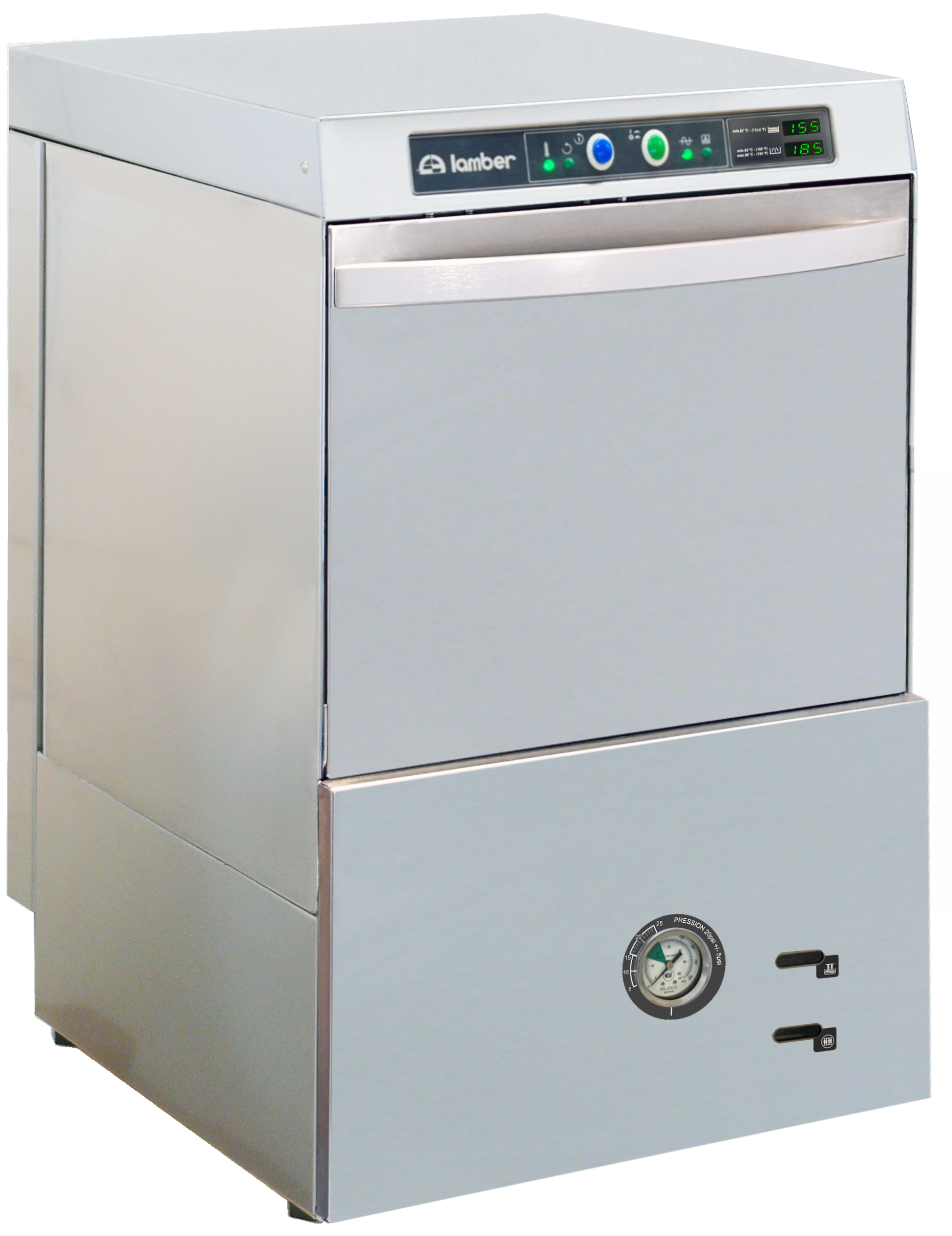 ECONOMY GLASSWASHER SINGLE WALL 220V 16 x 16 BASKETS - Image 2