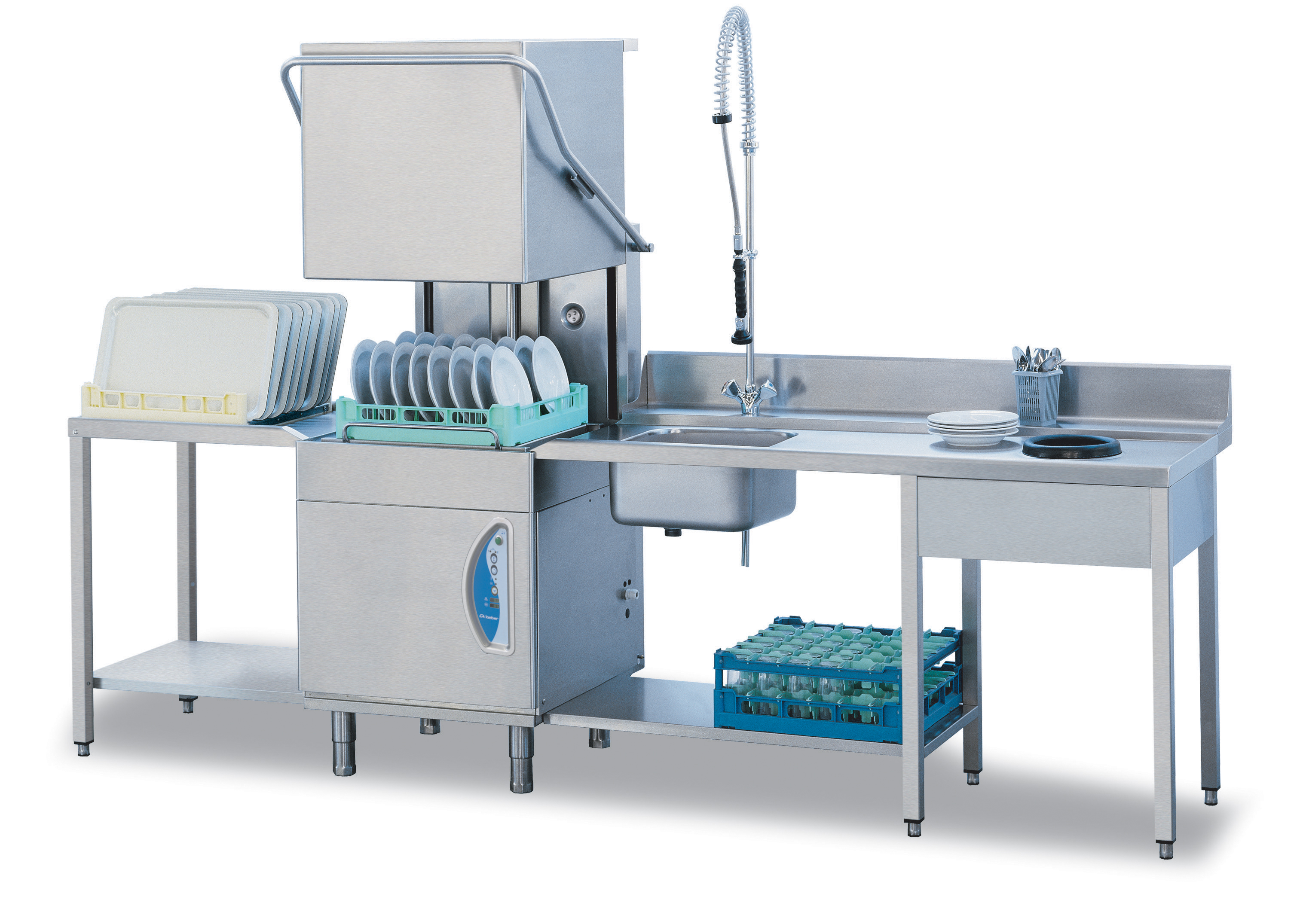 UPRIGHT ELECTRONIC DISHWASHER W/ SOAP + DRAIN PUMPS - Image 2