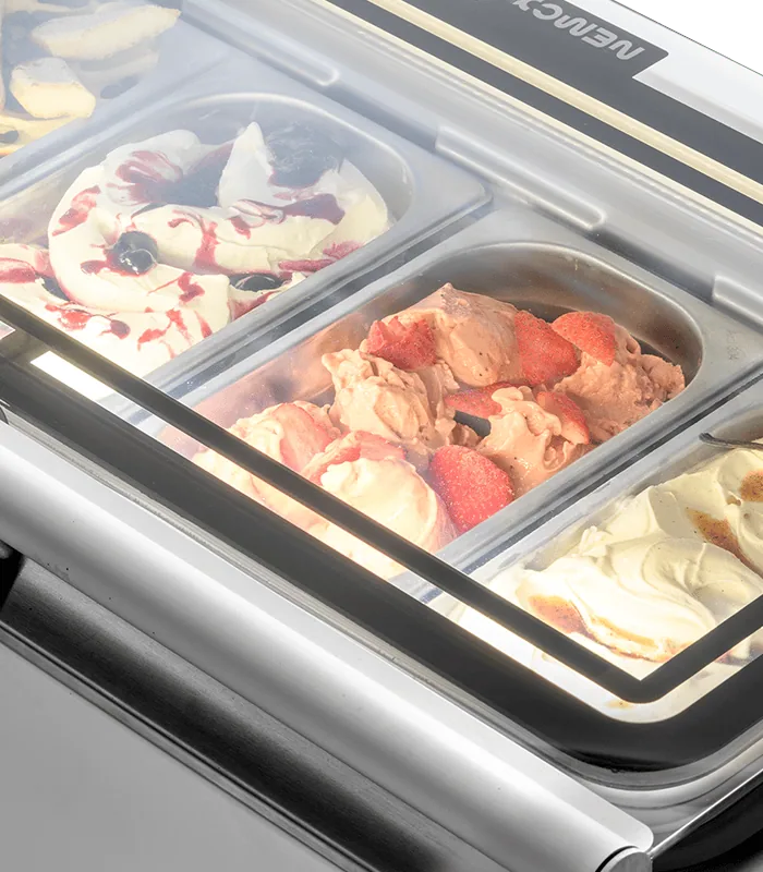 i-GREEN 4 GELATO TRAY S/S CASE R290 - Image 3